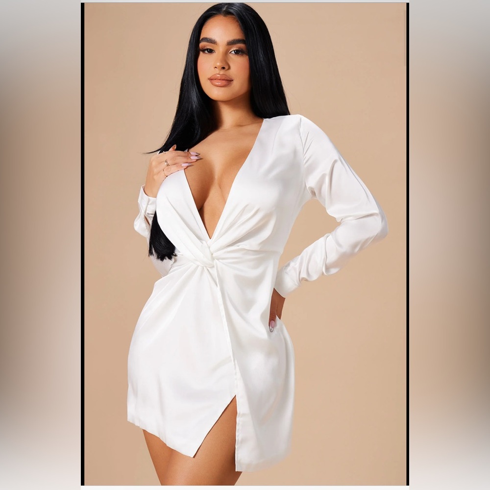 NWT Fashion Nova Sugar free Dress in White
